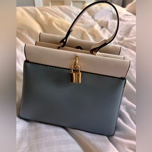 Small Blue Purse With Lock